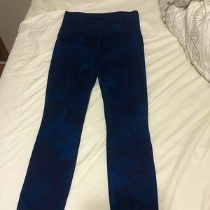 Blue and Black Camo Leggings